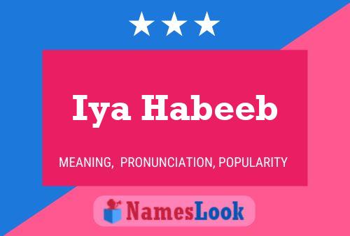 Iya Habeeb 名字海报