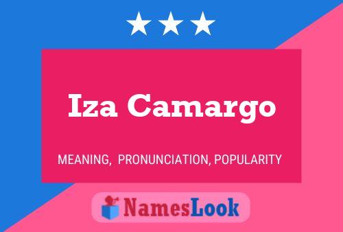 Iza Camargo 名字海报