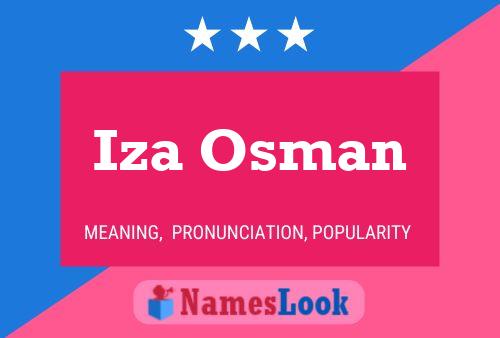 Iza Osman 名字海报