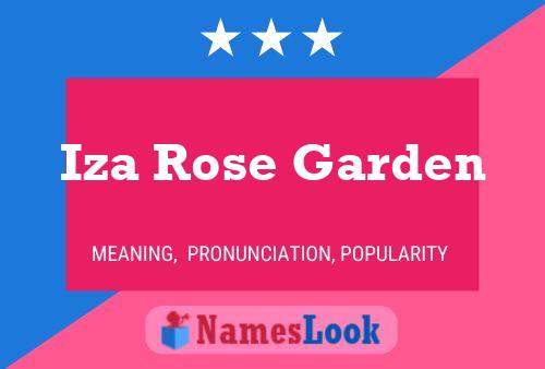 Iza Rose Garden 名字海报