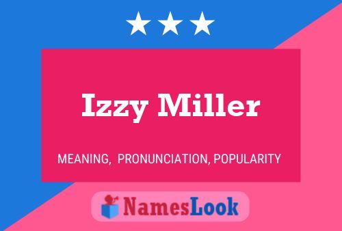 Izzy Miller 名字海报