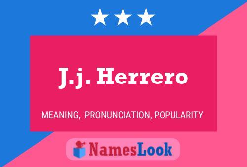 J.j. Herrero 名字海报