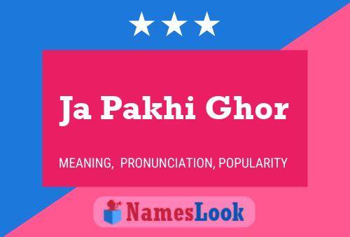 Ja Pakhi Ghor 名字海报