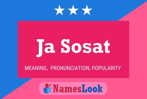 Ja Sosat 名字海报