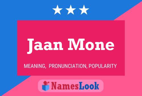 Jaan Mone 名字海报