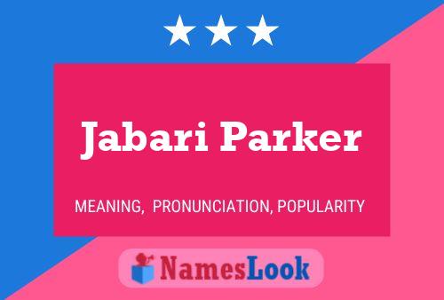 Jabari Parker 名字海报