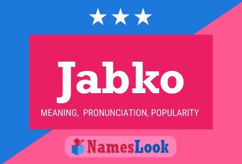 Jabko 名字海报