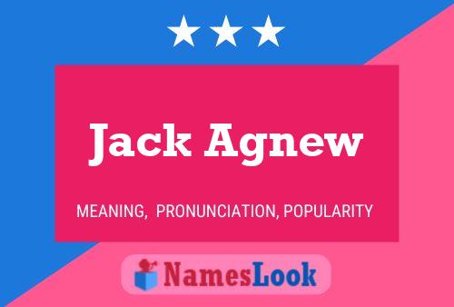 Jack Agnew 名字海报