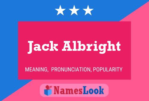 Jack Albright 名字海报