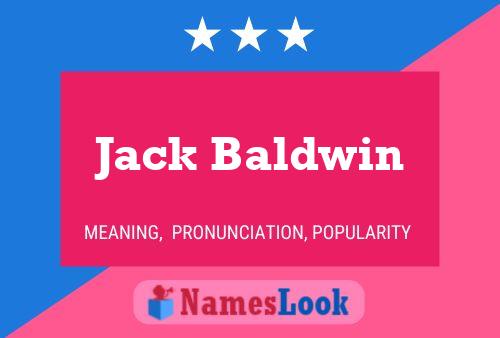 Jack Baldwin 名字海报