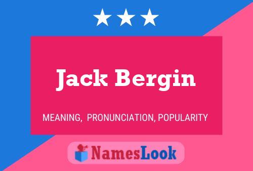 Jack Bergin 名字海报