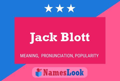 Jack Blott 名字海报