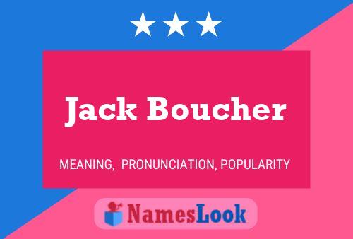 Jack Boucher 名字海报