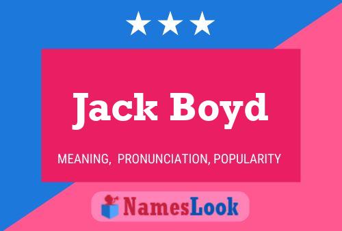 Jack Boyd 名字海报