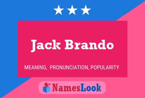 Jack Brando 名字海报