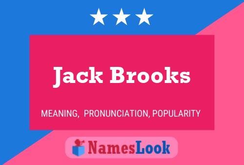 Jack Brooks 名字海报