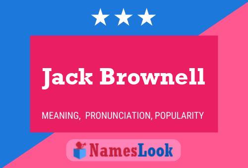 Jack Brownell 名字海报