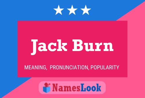 Jack Burn 名字海报