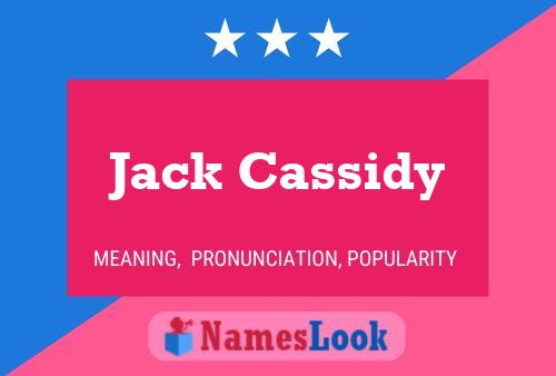 Jack Cassidy 名字海报