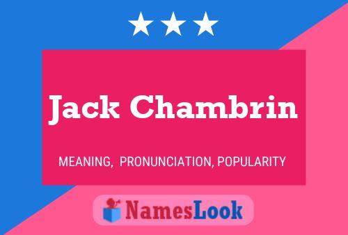 Jack Chambrin 名字海报