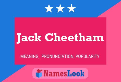 Jack Cheetham 名字海报