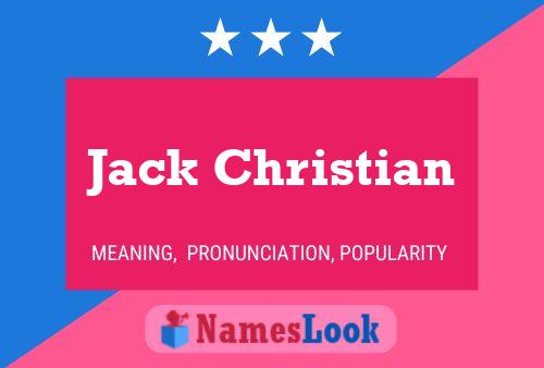 Jack Christian 名字海报