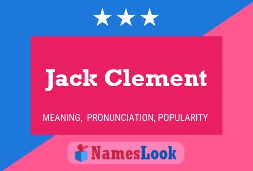 Jack Clement 名字海报