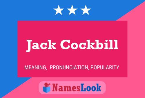 Jack Cockbill 名字海报