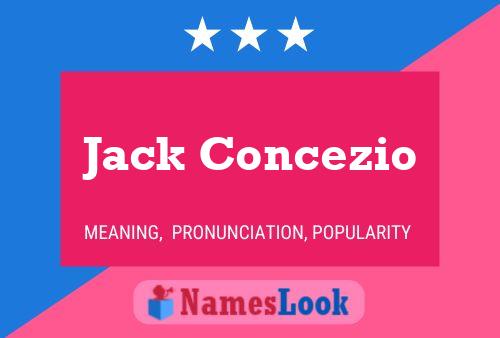 Jack Concezio 名字海报