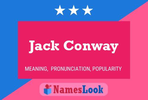 Jack Conway 名字海报