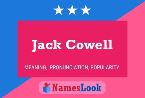 Jack Cowell 名字海报