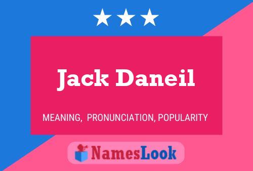 Jack Daneil 名字海报