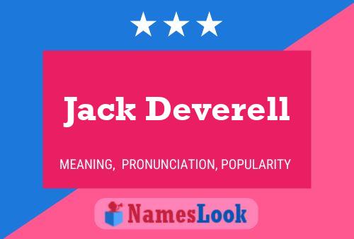 Jack Deverell 名字海报