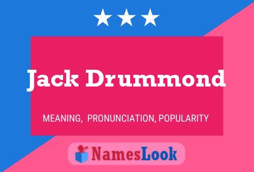 Jack Drummond 名字海报