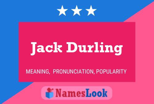 Jack Durling 名字海报