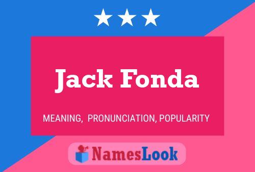 Jack Fonda 名字海报