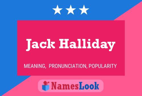 Jack Halliday 名字海报