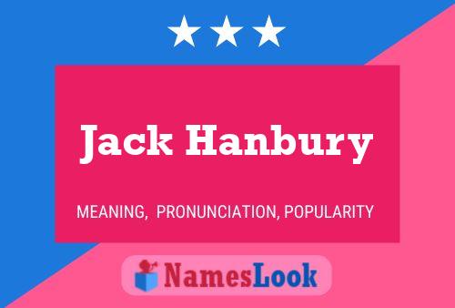 Jack Hanbury 名字海报