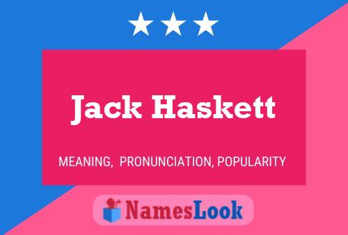 Jack Haskett 名字海报