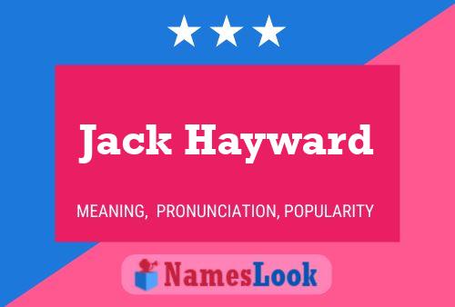 Jack Hayward 名字海报