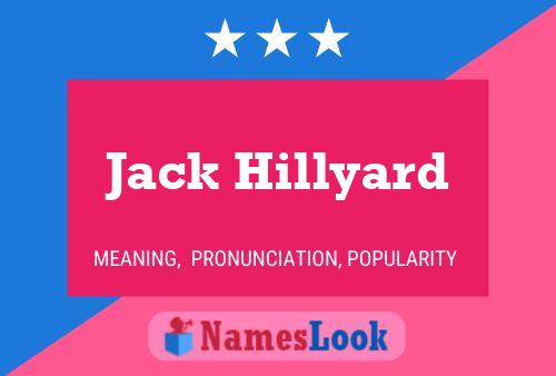 Jack Hillyard 名字海报