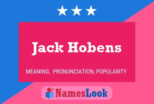 Jack Hobens 名字海报