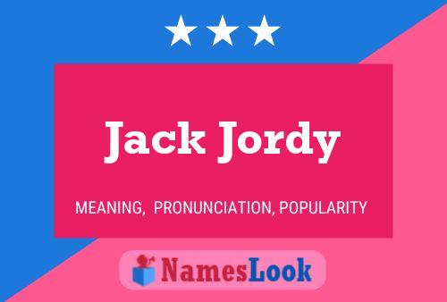 Jack Jordy 名字海报