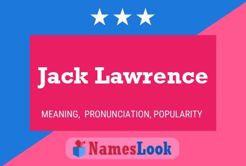 Jack Lawrence 名字海报