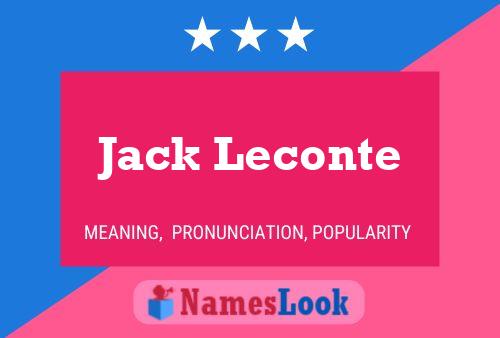 Jack Leconte 名字海报