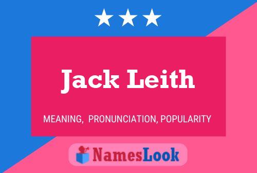 Jack Leith 名字海报