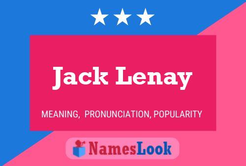 Jack Lenay 名字海报