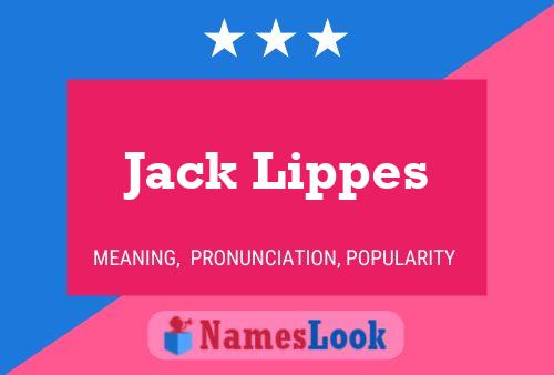 Jack Lippes 名字海报