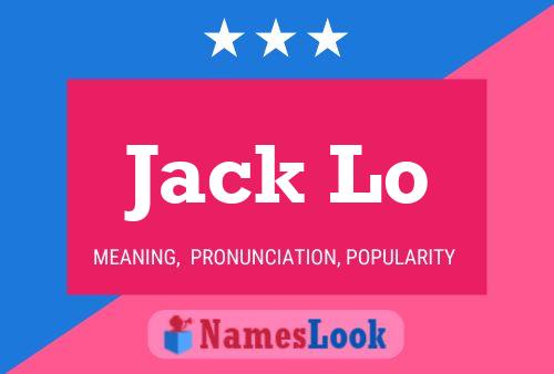 Jack Lo 名字海报