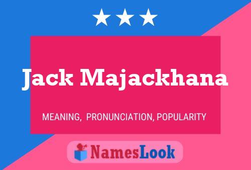 Jack Majackhana 名字海报